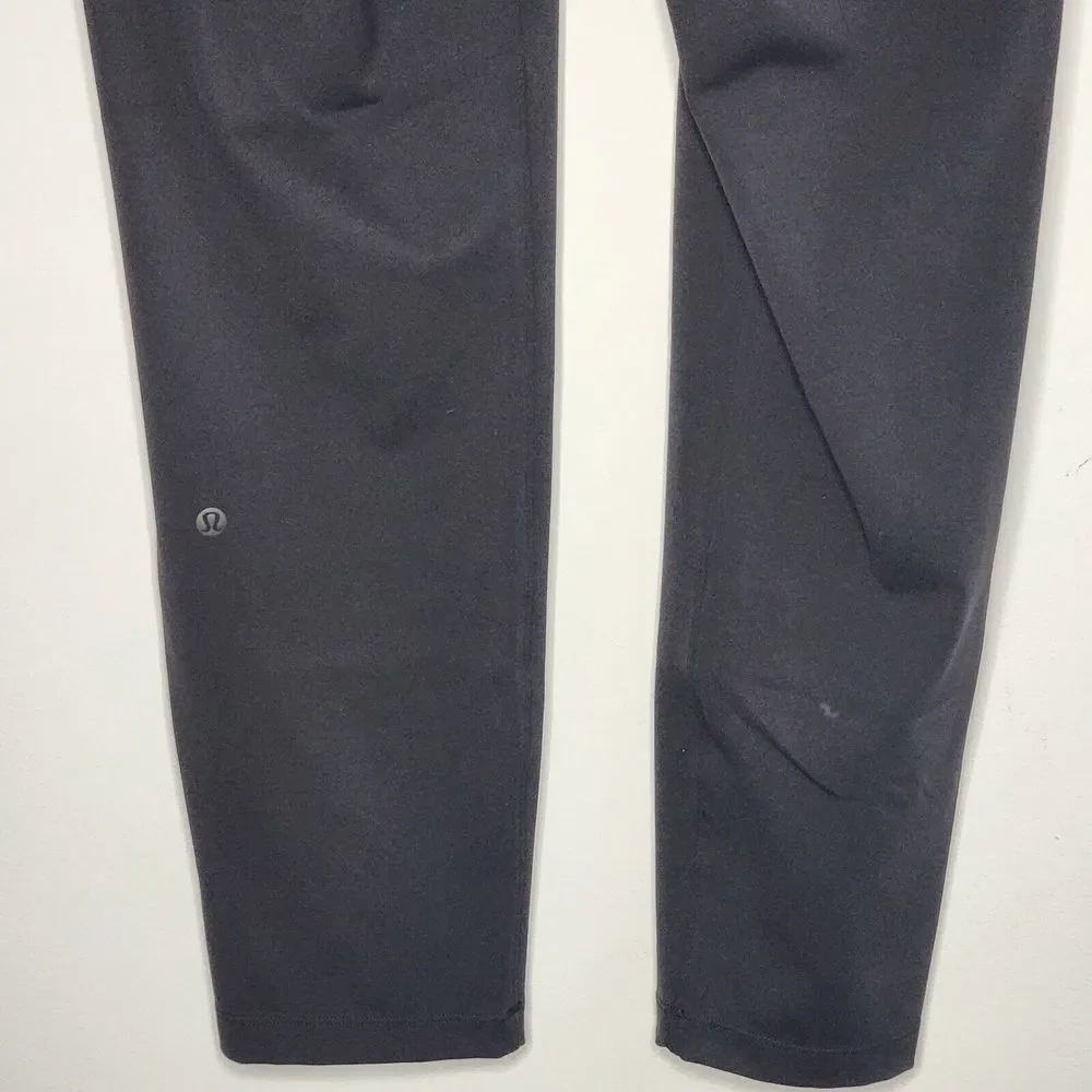 Lululemon On The Fly Pants Women‎ 6 Black Gym Yoga Ankle Stretch